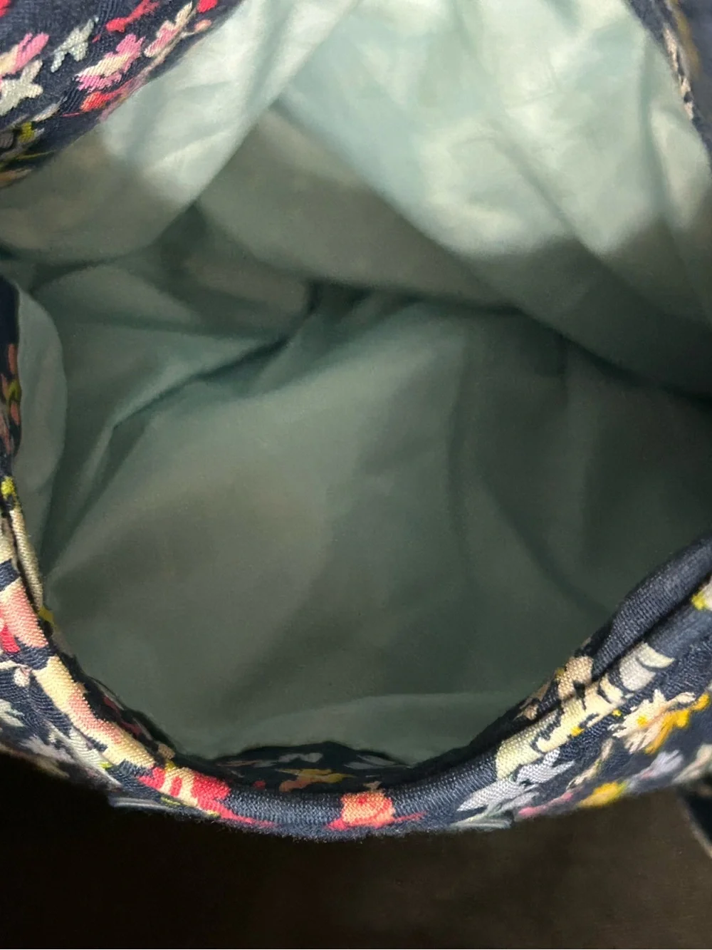 Vera Bradley Floral Quilted Navy Tote Bag Women's Shoulder Bag